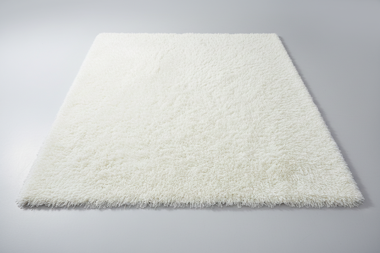 5x8 plush rug white