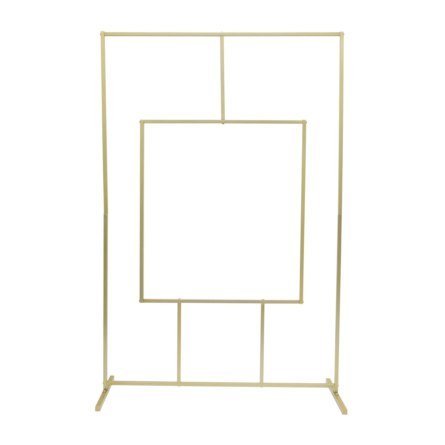 Gold Wedding Geometric Arch Backdrop Frame Stand — Event Rental