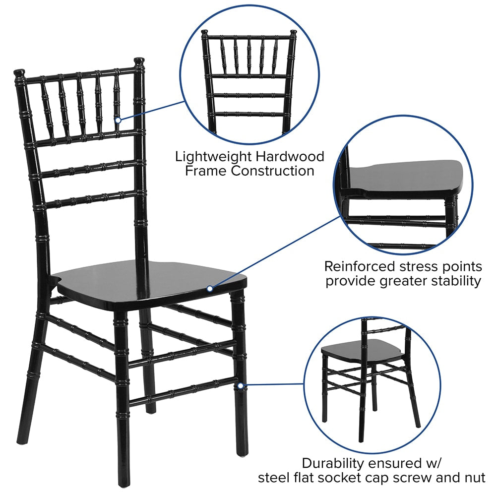 C6-Chiavari Chair Rental - Black