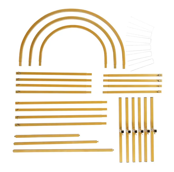 5.9ftand4.9ftand3.9ft Three-Piece Set Wedding  Top Iron Art Wedding Iron Arch Gold