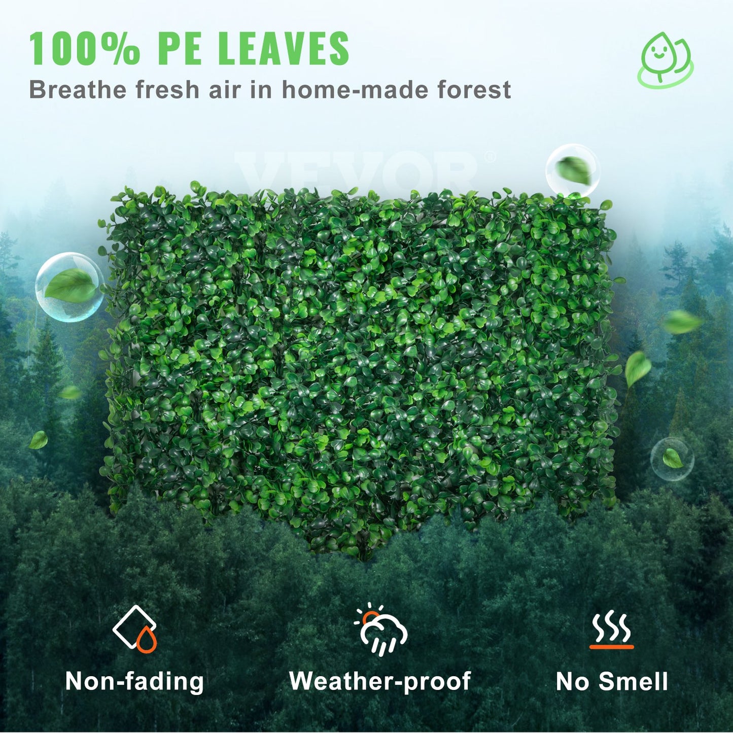 Artificial Boxwood Panel UV 24pcs Boxwood Hedge Wall Panels Artificial Grass Wall  Green Grass Wall Fake Hedge For Decor Privacy Fence Indoor Outdoor Garden
