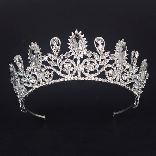 HG584 Princess Royal Crown sunflower bride Crystal Crown