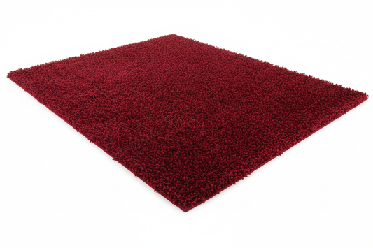 5 x 8 plush rug red