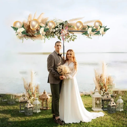 6.5x8.5FT T Shape Photo Video Backdrop Stand Heavy Duty Background Stand Adjustable Photography Backdrop Stand With 6 Spring Clamps Sandbag Carry Bag For Studio Party Wedding