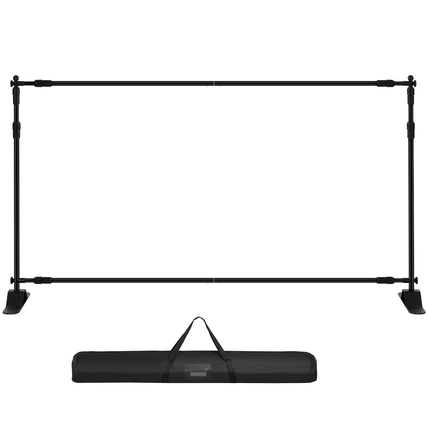 VEVOR 10 X 8 Ft Backdrop Banner Stand Adjustable Height And Width Newest Step And Repeat For Trade Show Wall Exhibitor Photo Booth Background