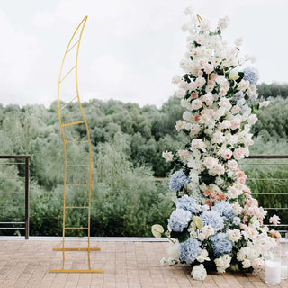 8ft Luxury Flower Pillars – Elegant Floral Aisle or Backdrop Rental