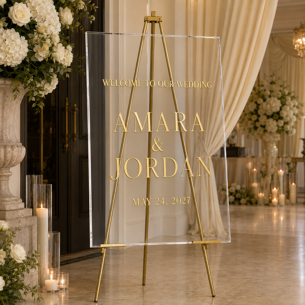 Custom Acrylic Event Signage — Weddings, Showers, Parties, Corporate Events &  More