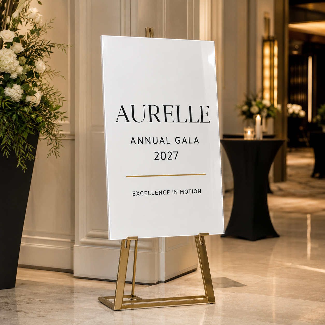 Custom Acrylic Event Signage — Weddings, Showers, Parties, Corporate Events &  More