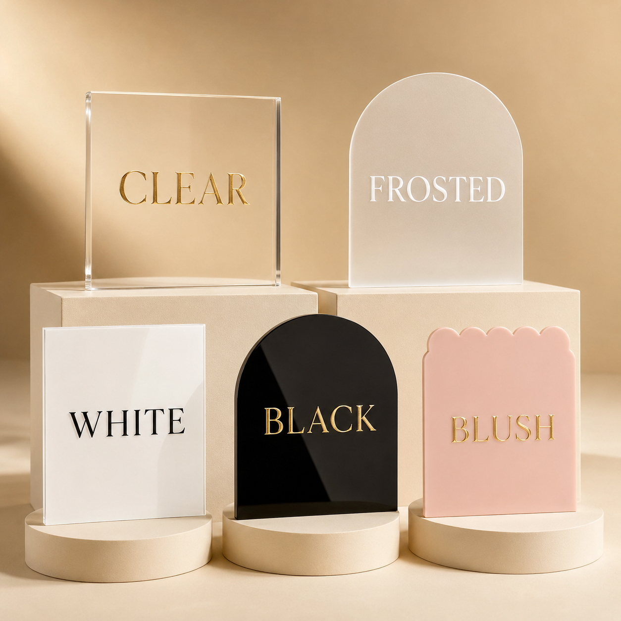 Custom Acrylic Event Signage — Weddings, Showers, Parties, Corporate Events &  More