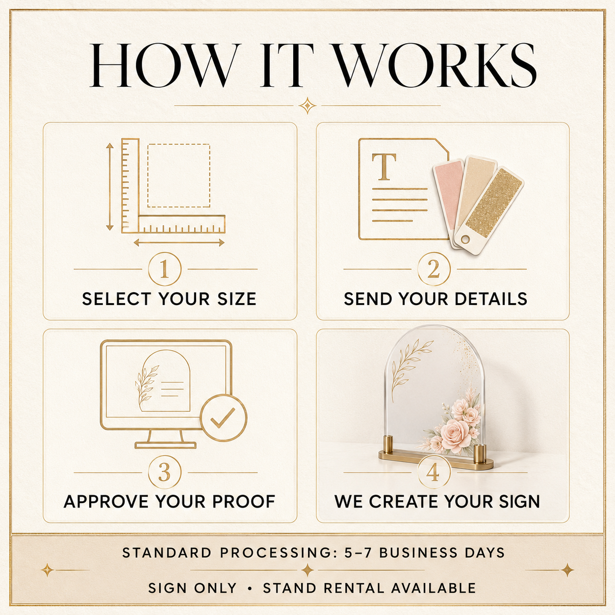 Custom Acrylic Event Signage — Weddings, Showers, Parties, Corporate Events &  More