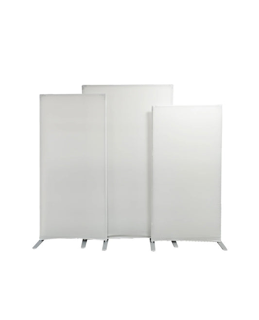 Luxury Spandex Cover Rental for 3-Panel Heavy Duty Rectangular Backdrop Frame Panel Set – Creole Luxe
