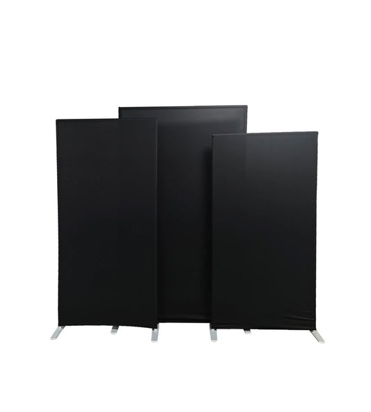 Luxury Spandex Cover Rental for 3-Panel Heavy Duty Rectangular Backdrop Frame Panel Set – Creole Luxe