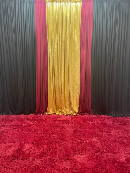 Straight Fall Pipe & Drape — Backdrop Rental | 6 hour Rental