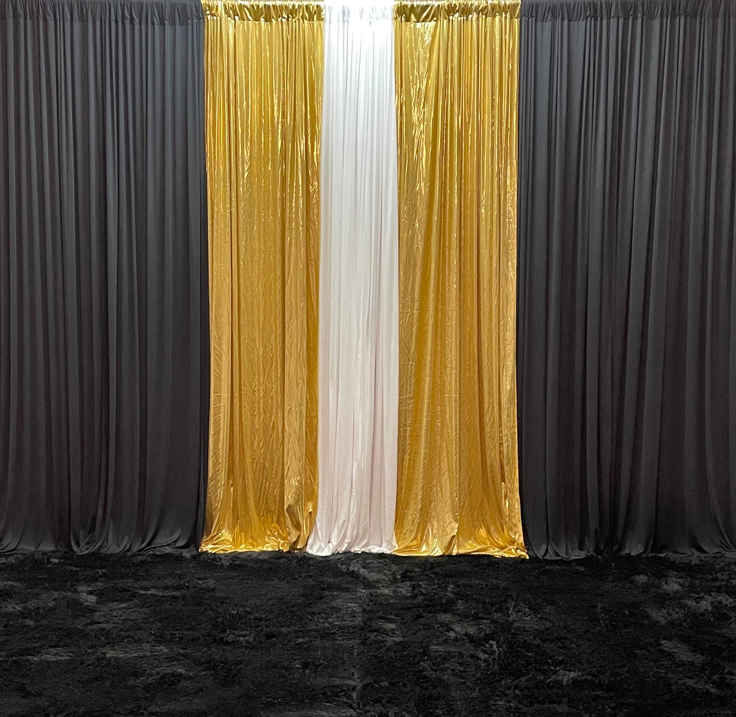 Straight Fall Pipe & Drape — Backdrop Rental | 6 hour Rental