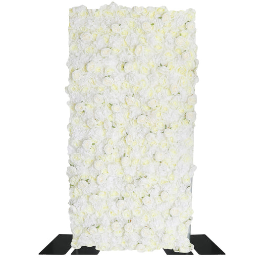 White Rose Flower Wall Backdrop Rental – 6 Hours | Premium Rose Wall Backdrop for Events, Parties & Photoshoots
