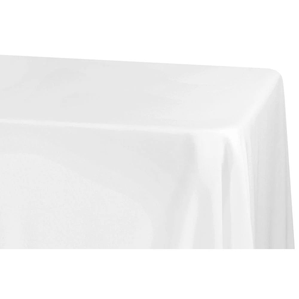 Premium Table Linen Rentals | 132 inch Round White