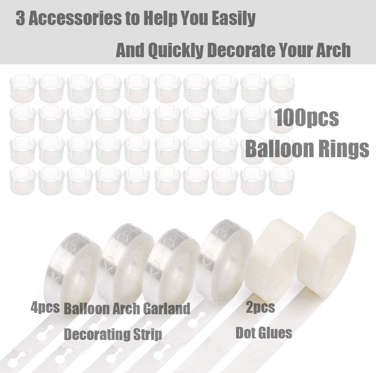 Iron Ring Balloon Arch Bracket Set