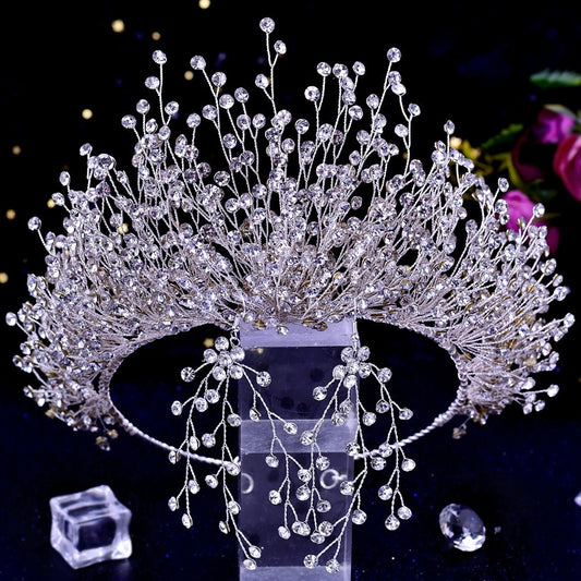 Crown Headdress Wedding Three Piece Set