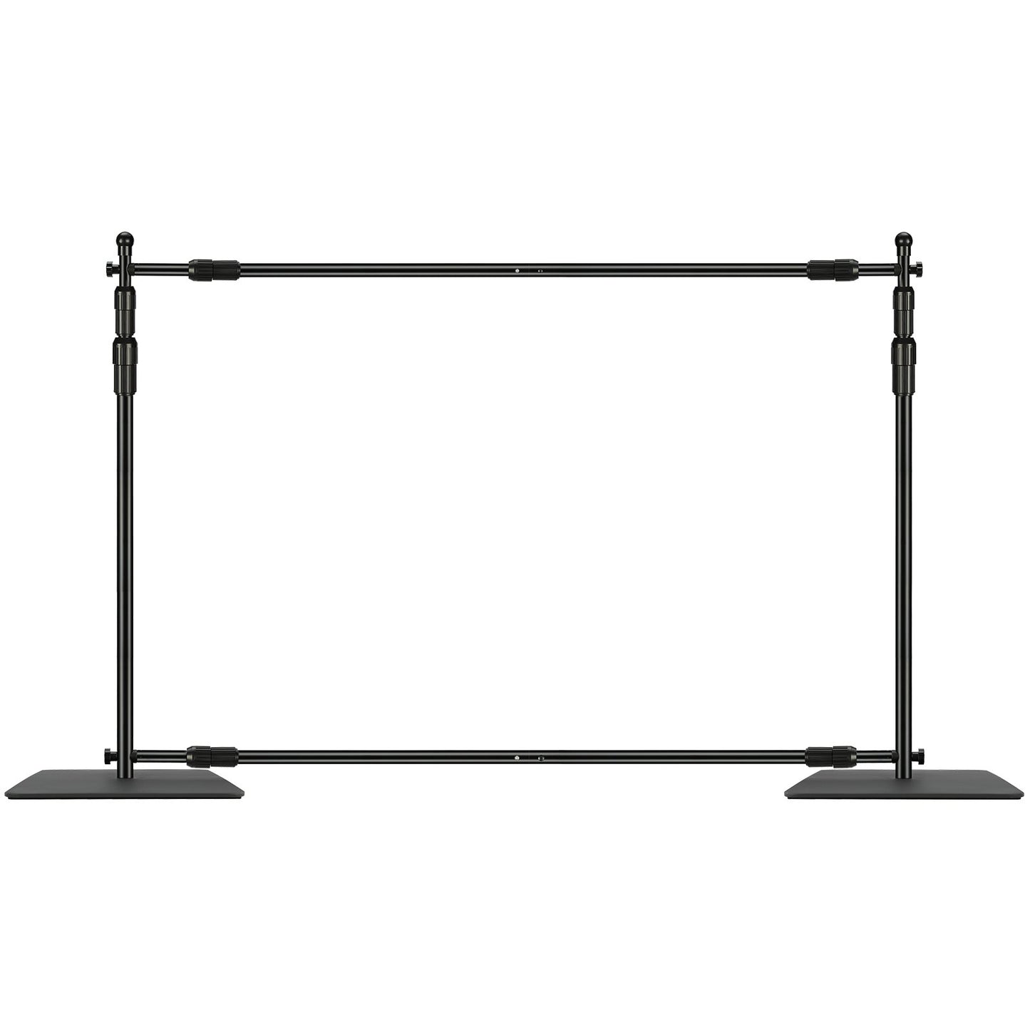 10ft X 10ft Pipe And Drape Kit, Heavy Duty Backdrop Stand With Carbon Steel Base, Adjustable Backdrop Support With 6 Clamps And A Carry Bag For Wedding, Party, Event, Photography, And Exhibition
