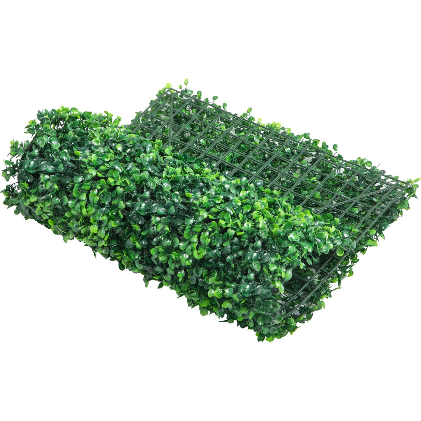 VEVOR Artificial Boxwood Panel UV 24pcs Boxwood Hedge Wall Panels Artificial Grass Backdrop Wall  4 Cm Green Grass Wall, Fake Hedge For Decor Privacy Fence Indoor, Outdoor GardenBackyard