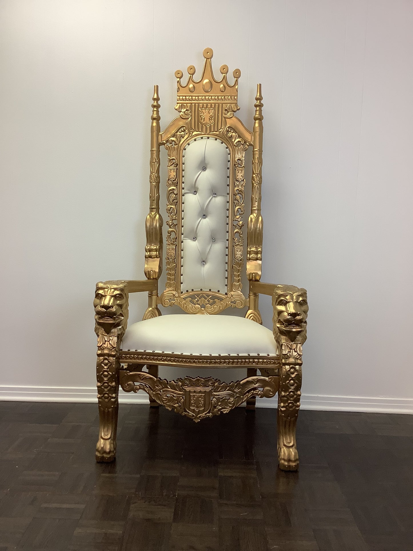 A4-White and Gold Lion Order Chair Rental